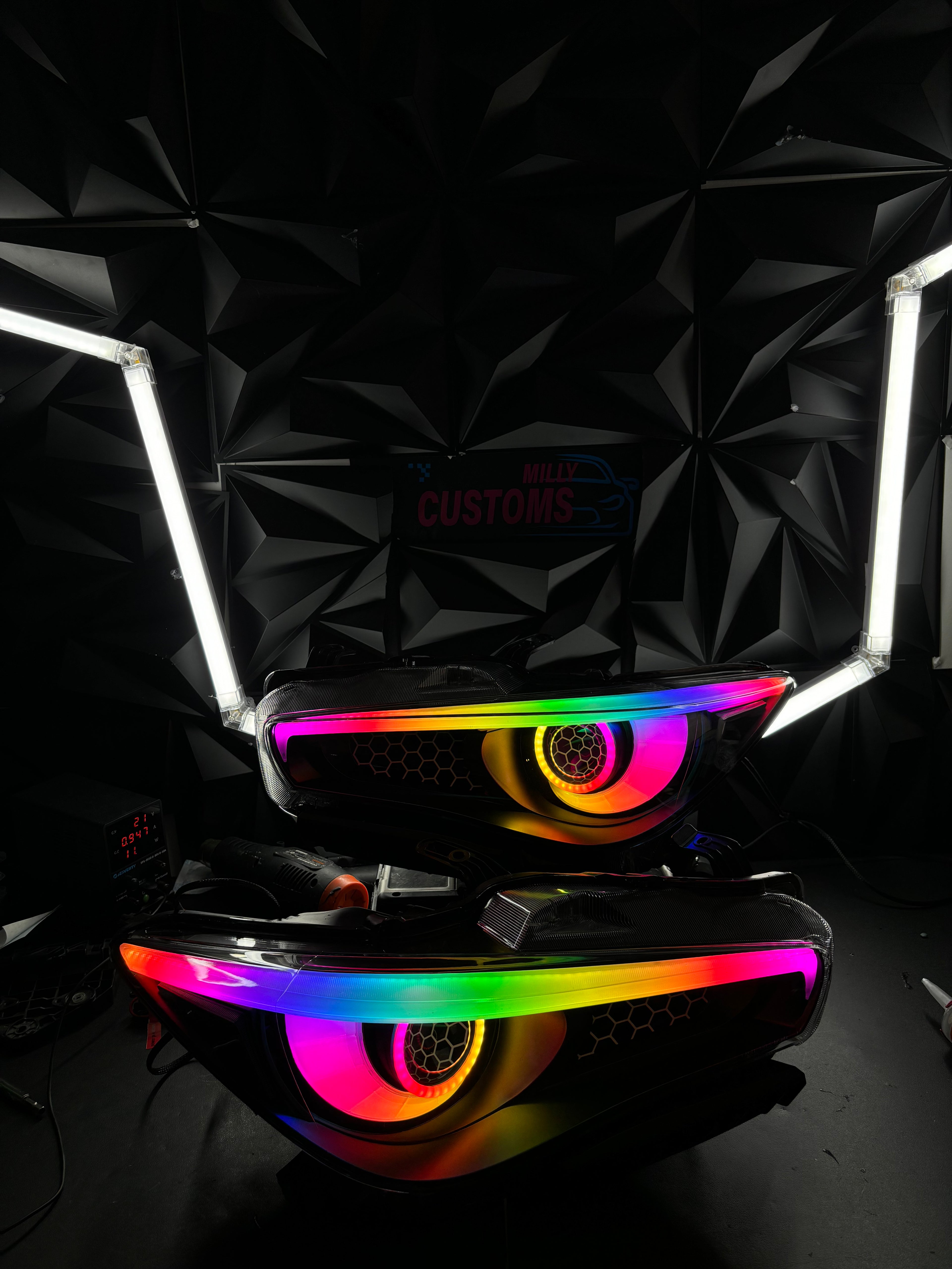 Infiniti Q50 2014-2022 Prebuilt Custom Headlights Full RGBW Packages